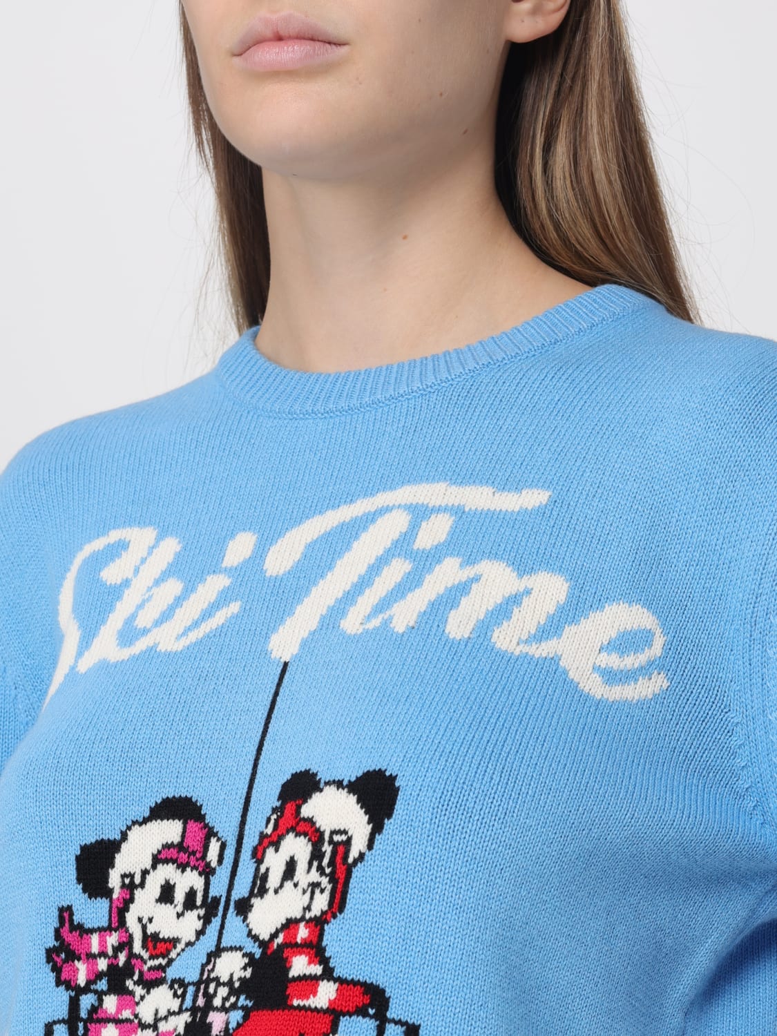 MC2 SAINT BARTH PULL: Pull femme Mc2 Saint Barth, Bleu Azur - Img 3