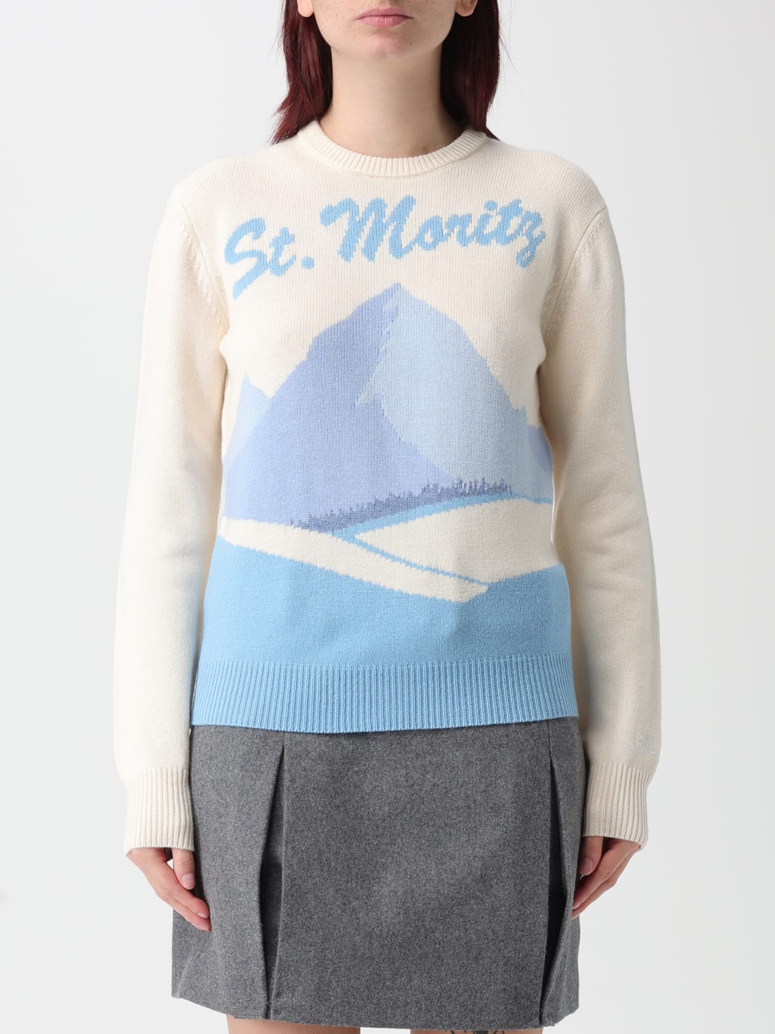 MC2 SAINT BARTH SWEATER: Sweater woman Mc2 Saint Barth, Cream - Img 1
