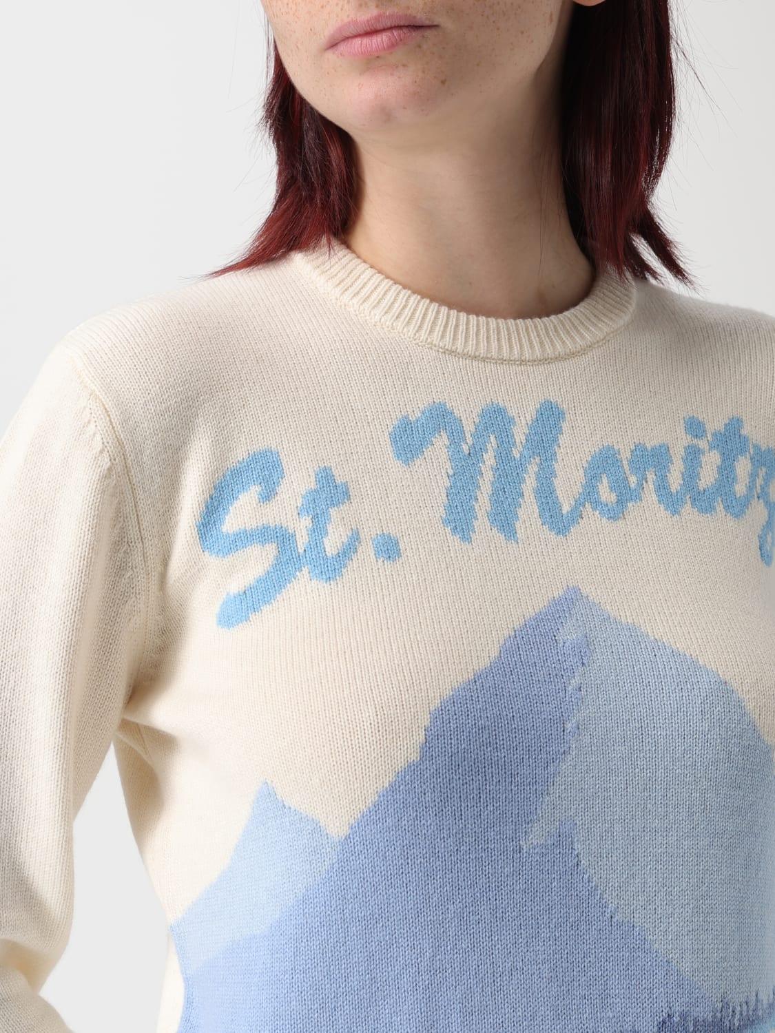 MC2 SAINT BARTH SWEATER: Sweater woman Mc2 Saint Barth, Cream - Img 3