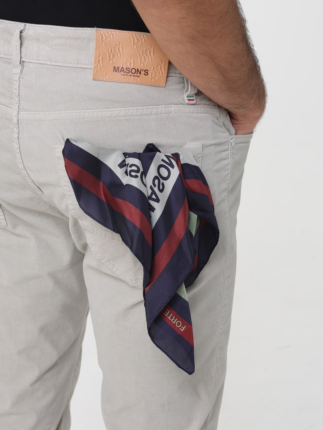 MASON'S PANTS: Pants men Mason's, White - Img 3