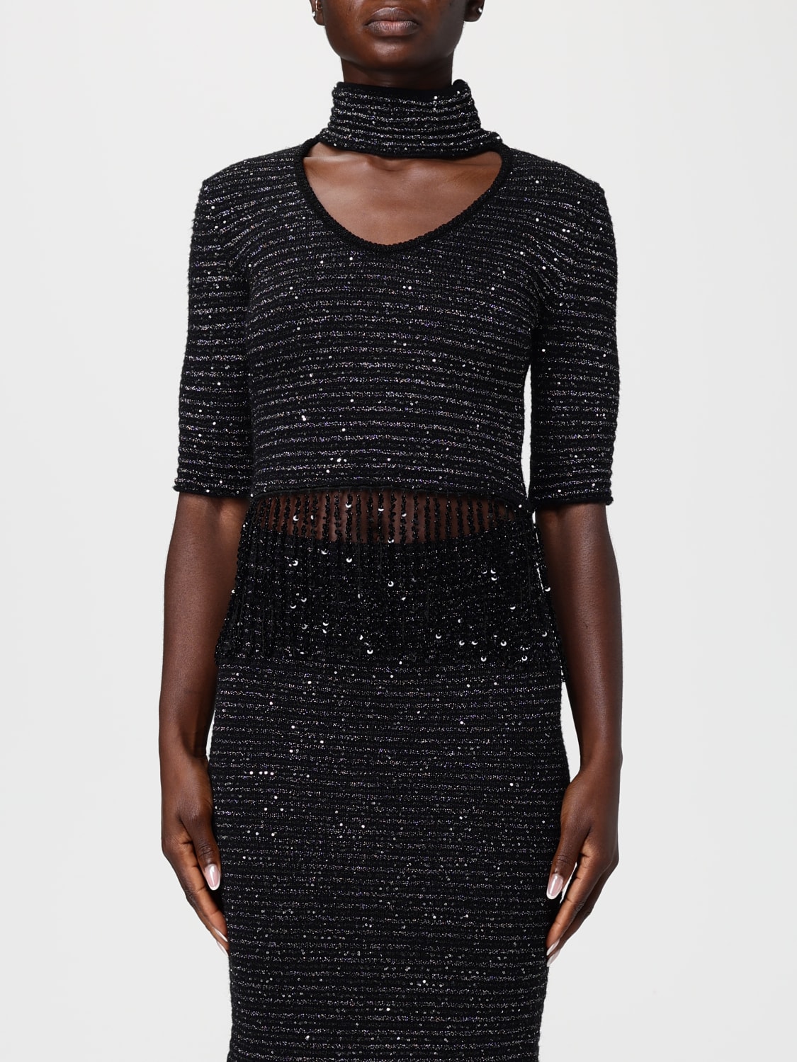 SIMONA CORSELLINI JUMPER: Jumper woman Simona Corsellini, Black - Img 1