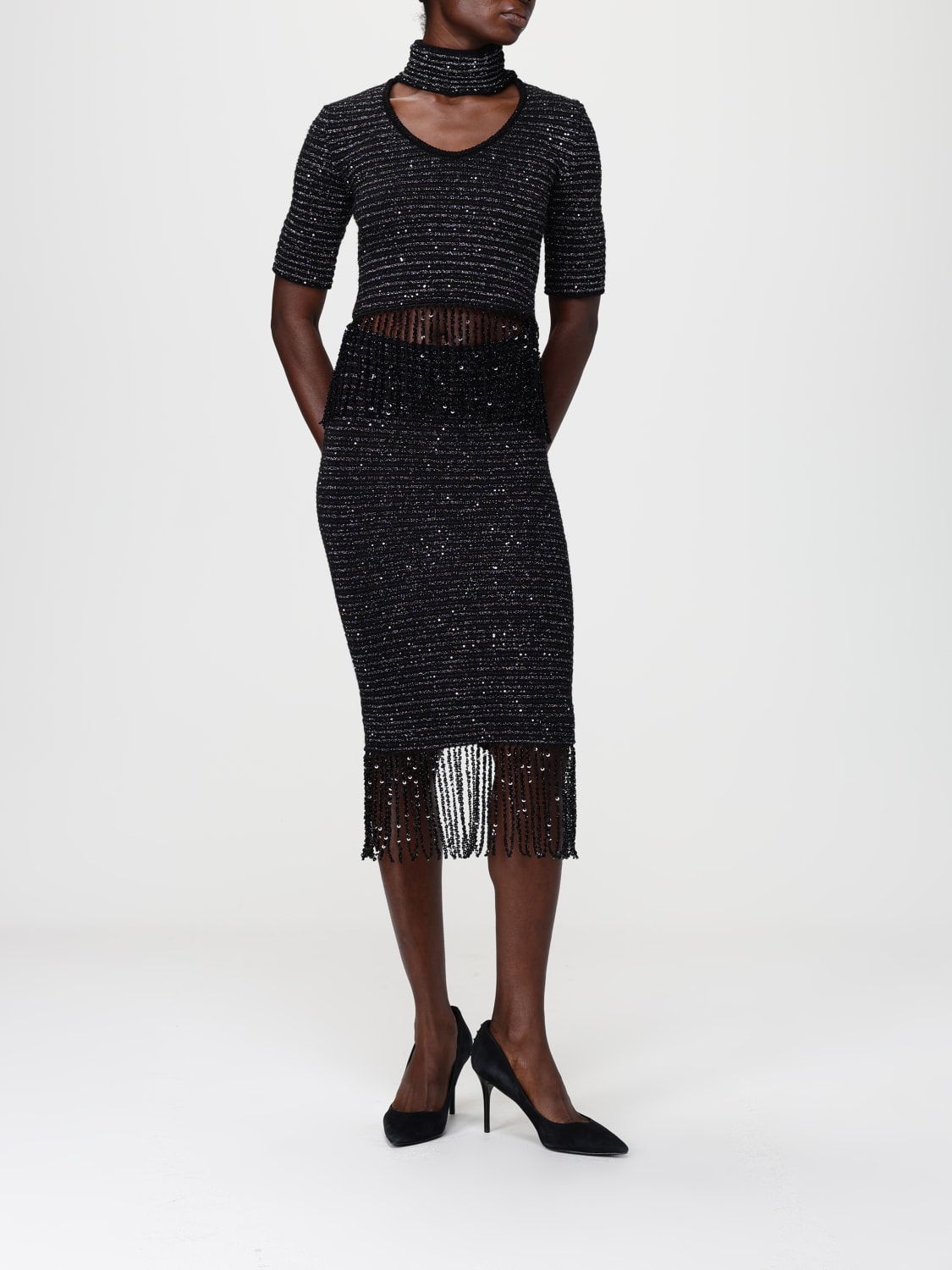 SIMONA CORSELLINI JUMPER: Jumper woman Simona Corsellini, Black - Img 2