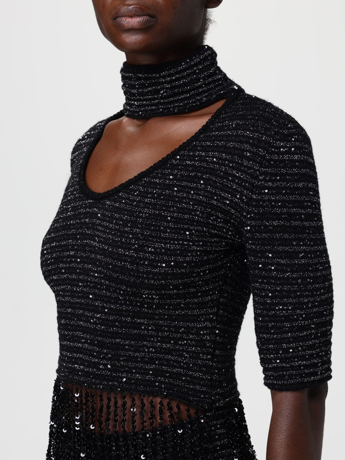 SIMONA CORSELLINI JUMPER: Jumper woman Simona Corsellini, Black - Img 4