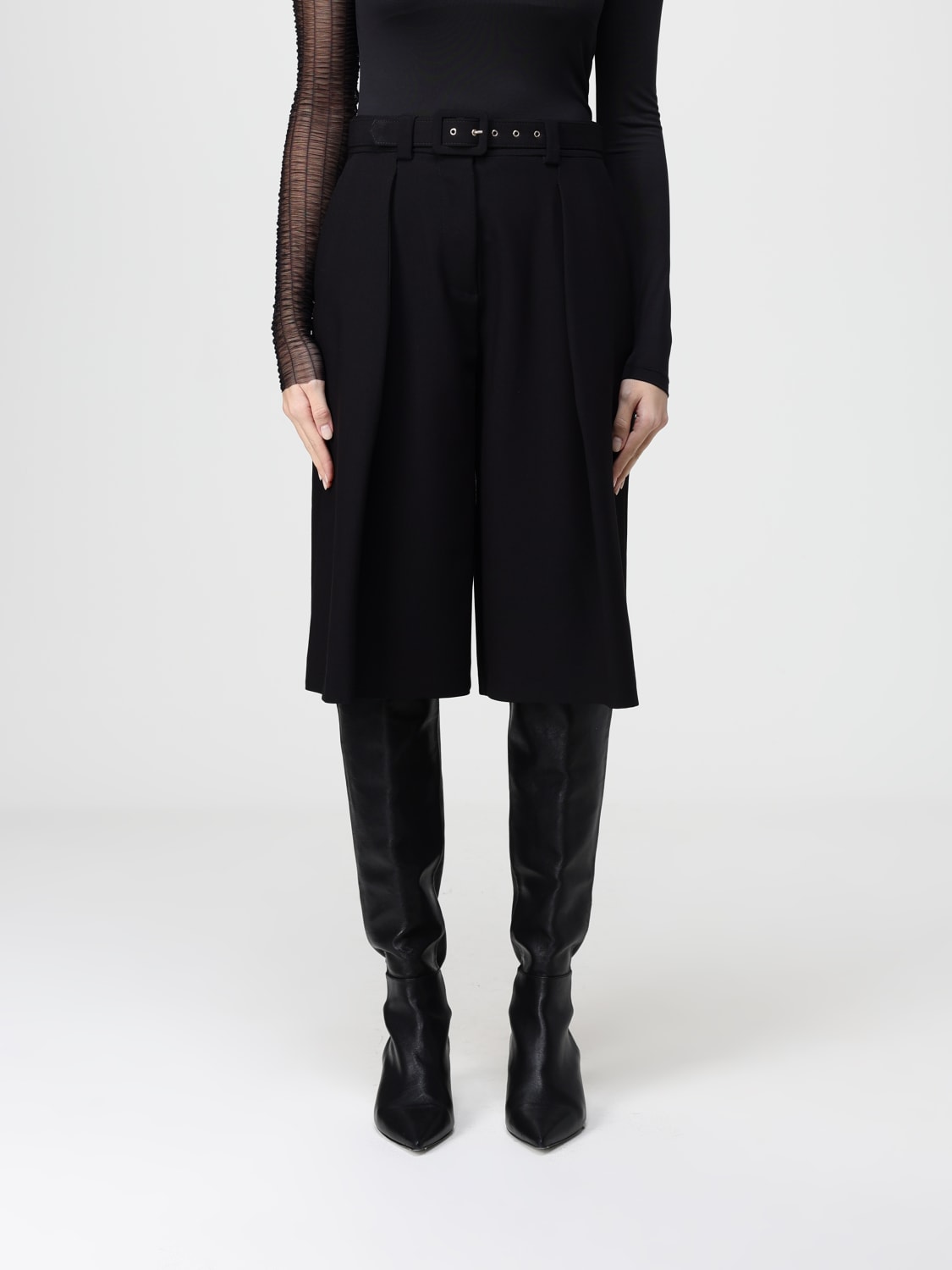 SIMONA CORSELLINI SHORTS: Shorts woman Simona Corsellini, Black - Img 1