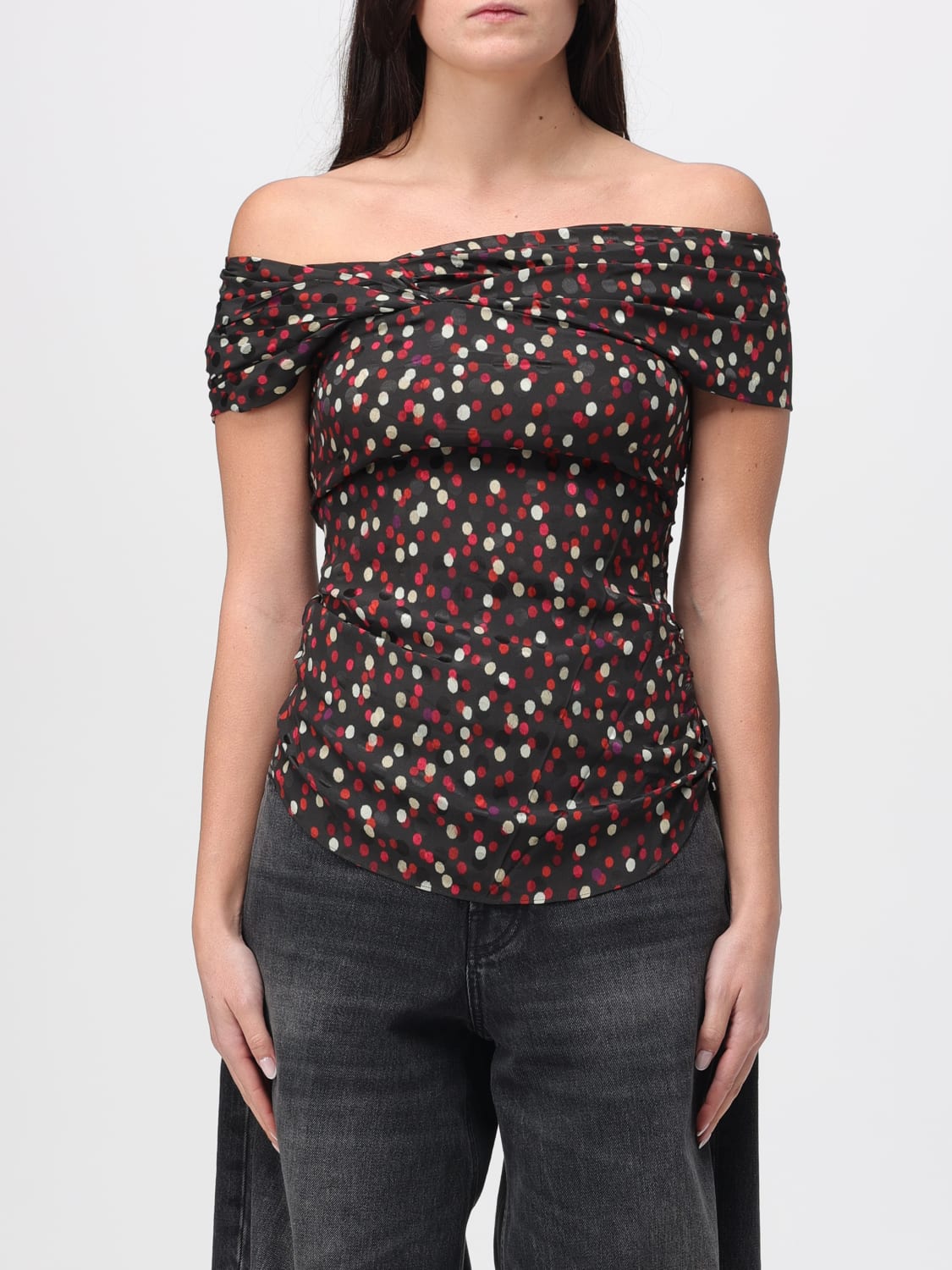 ISABEL MARANT 탑: 탑 여성 Isabel Marant, 블랙 - Img 1