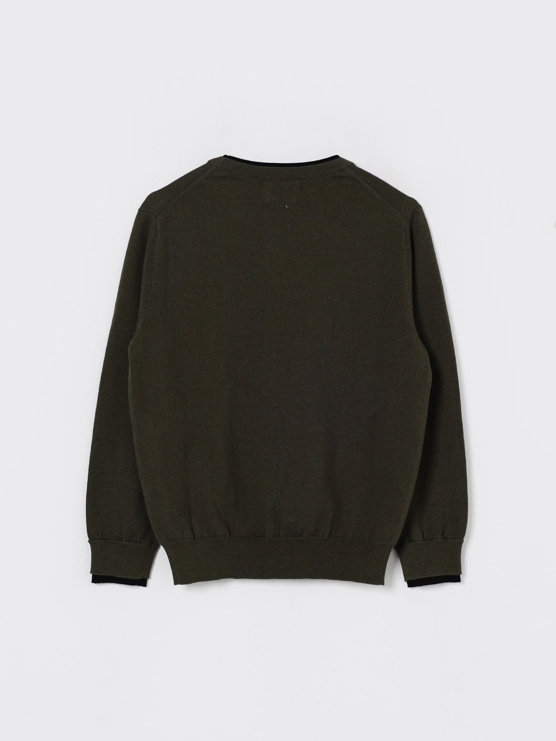 SUN68 MAGLIA: Maglia a girocollo con logo SUN68, Verde - Img 2