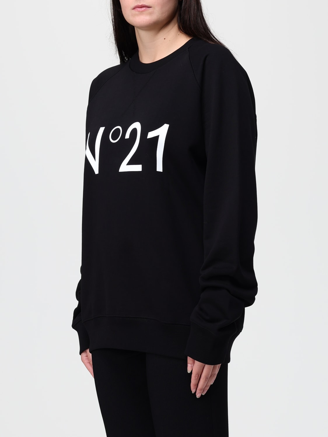 N° 21 SWEAT-SHIRT: Sweat-shirt femme N° 21, Noir - Img 4
