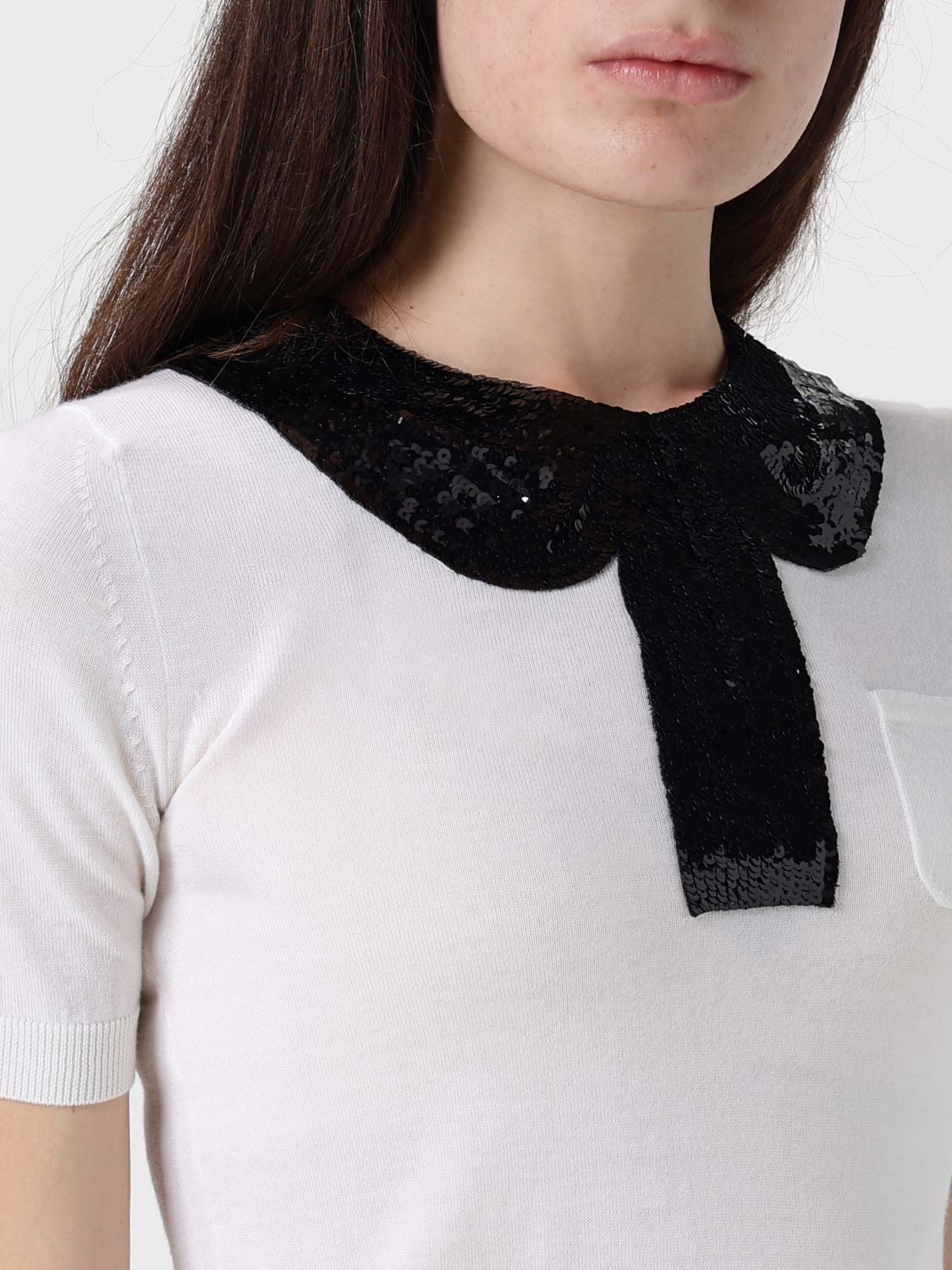 N° 21 POLO SHIRT: Sweater woman N° 21, White - Img 5