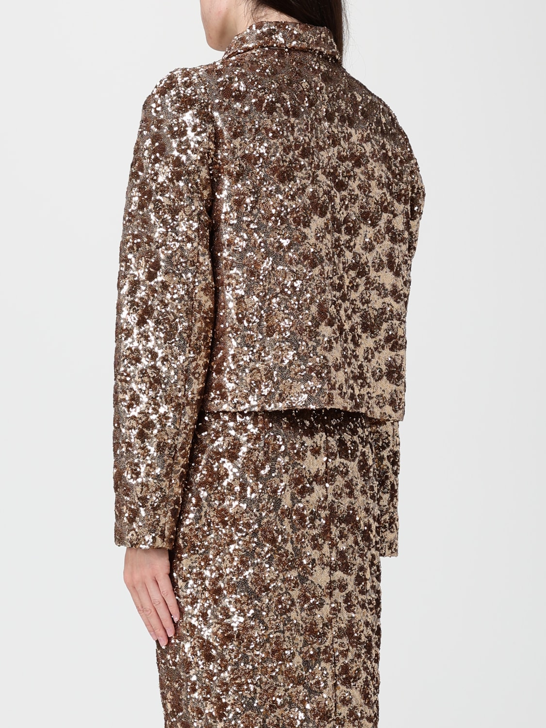 N° 21 外套: 西装外套 女士 N° 21, 金色 - Img 3