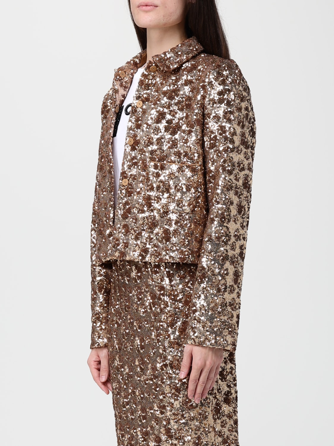 N° 21 外套: 西装外套 女士 N° 21, 金色 - Img 4