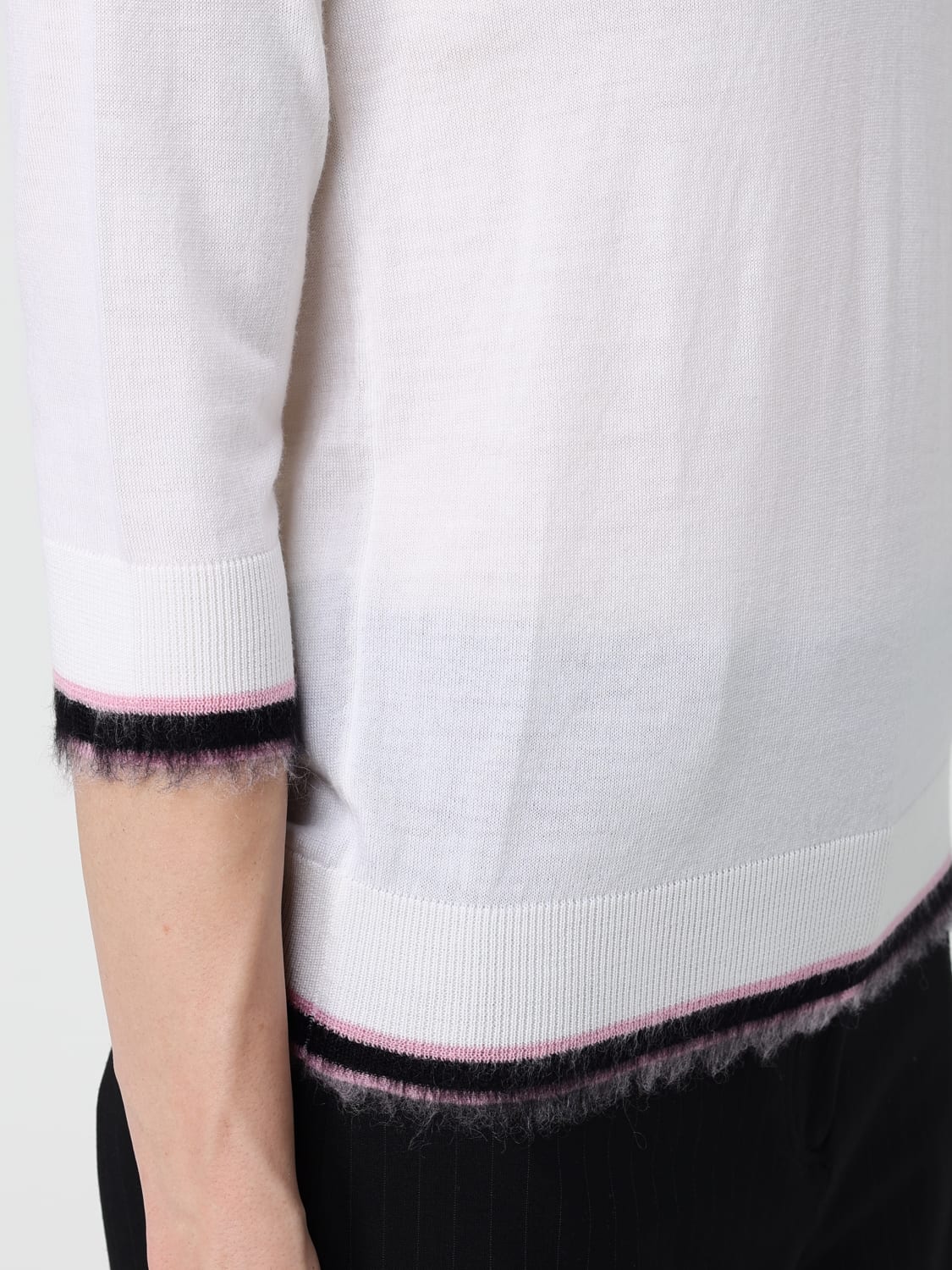 N° 21 POLO SHIRT: Sweater woman N° 21, White - Img 5