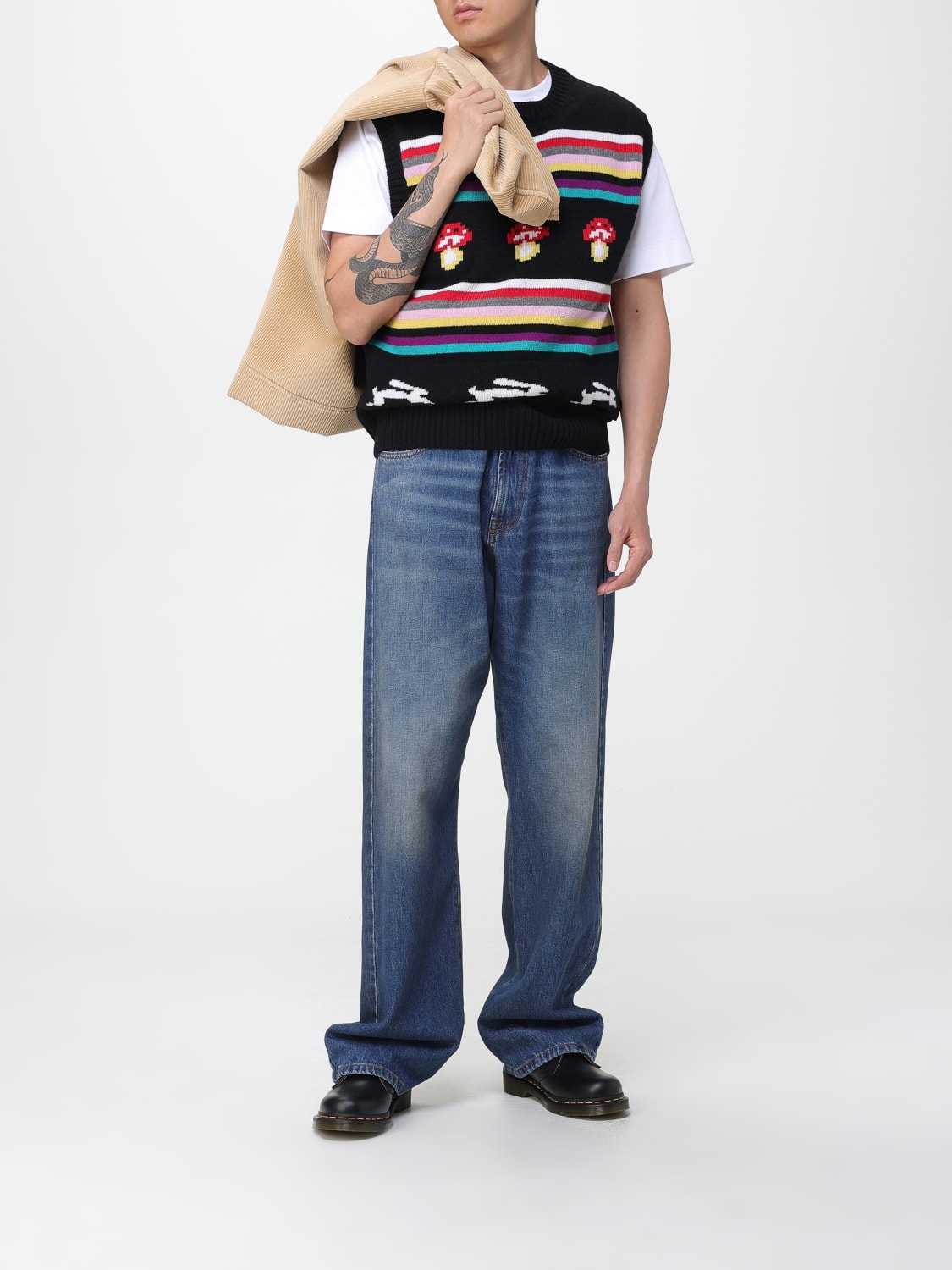 MSGM VESTE: Veste homme MSGM, Rouge Brique - Img 2