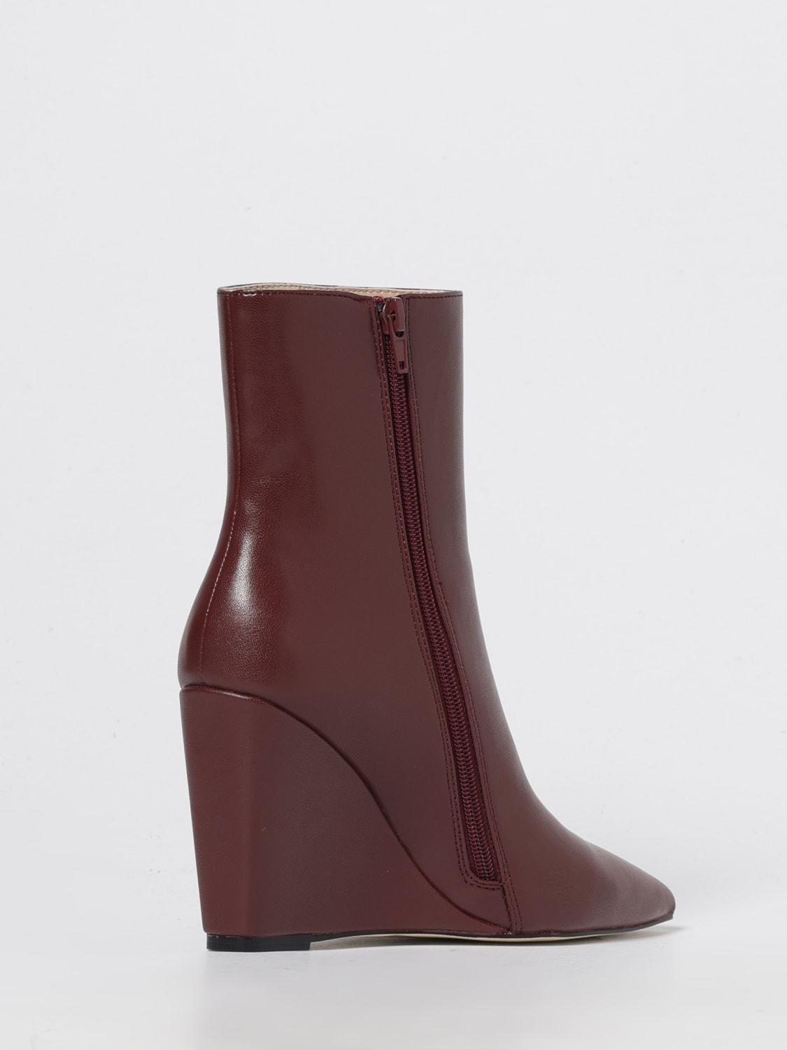 TWINSET BOOTS: Flat ankle boot woman Twinset, Burgundy - Img 3