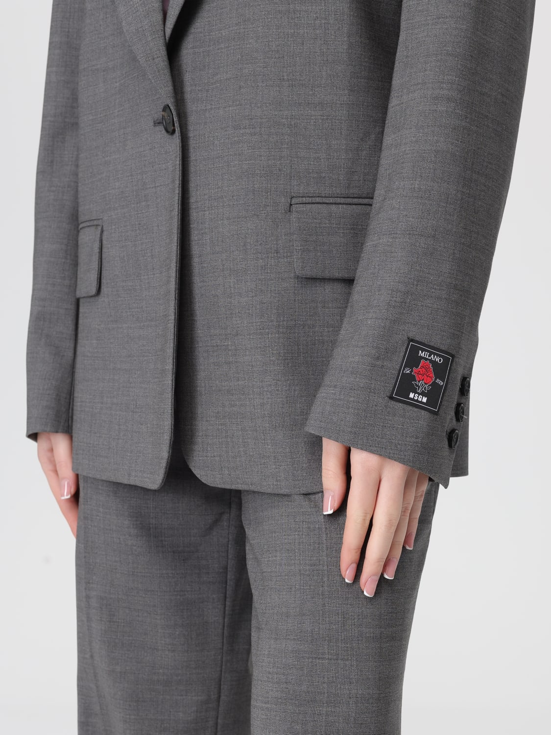 MSGM ジャケット: ブレザー レディース MSGM, グレー - Img 5