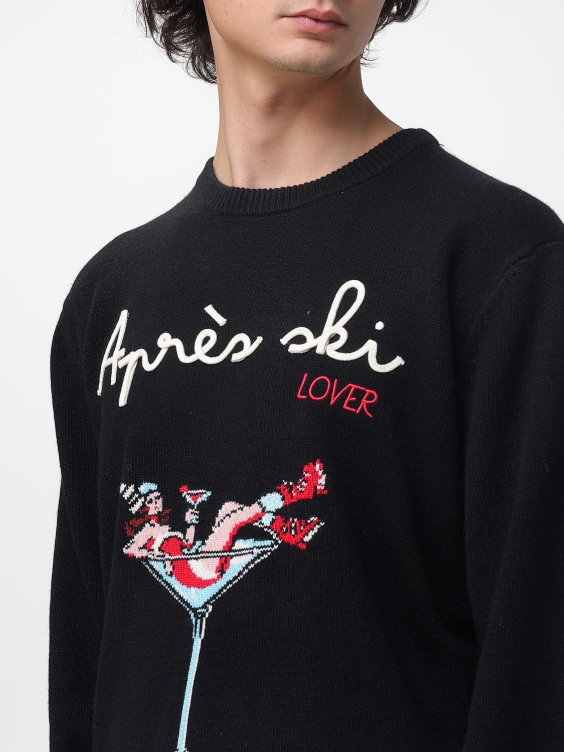 MC2 SAINT BARTH PULL: Pull homme Mc2 Saint Barth, Noir 1 - Img 3