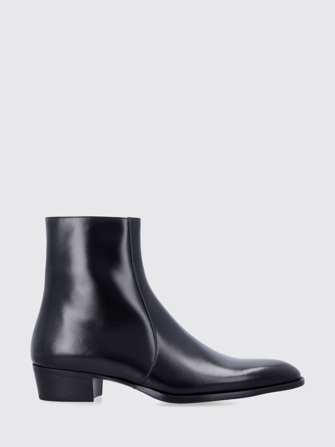 SAINT LAURENT BOOTS: Flat shoes woman Saint Laurent, Black - Img 1
