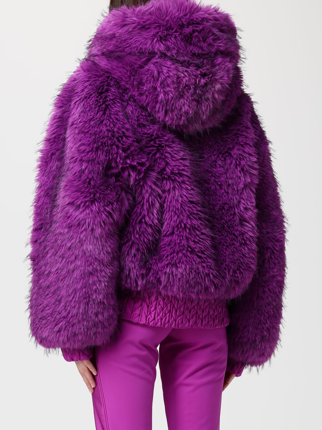 GOLDBERGH ABRIGO DE PIEL: Abrigo mujer Goldbergh, Violeta - Img 2