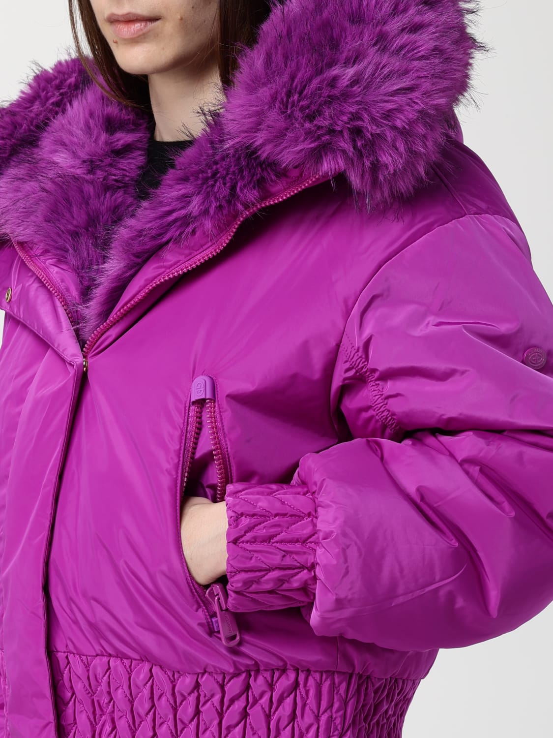 GOLDBERGH ABRIGO DE PIEL: Abrigo mujer Goldbergh, Violeta - Img 4