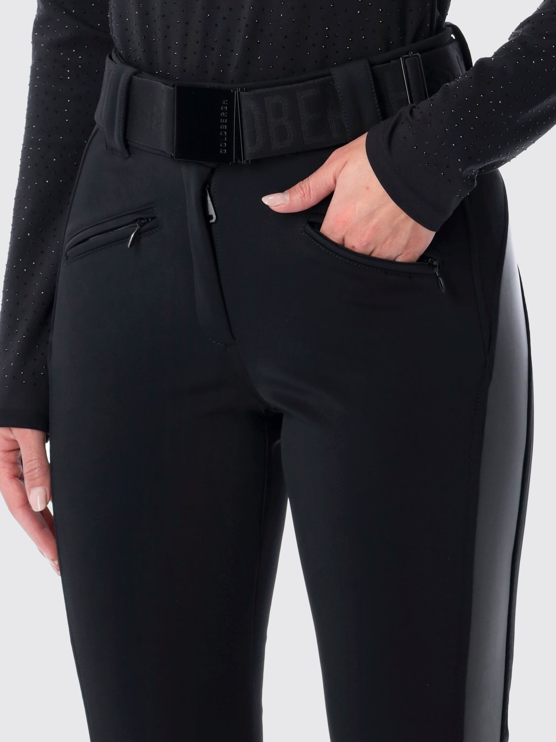 GOLDBERGH PANTALONI: Pantalone Alessia da sci Goldbergh in tessuto tecnico, Nero - Img 3