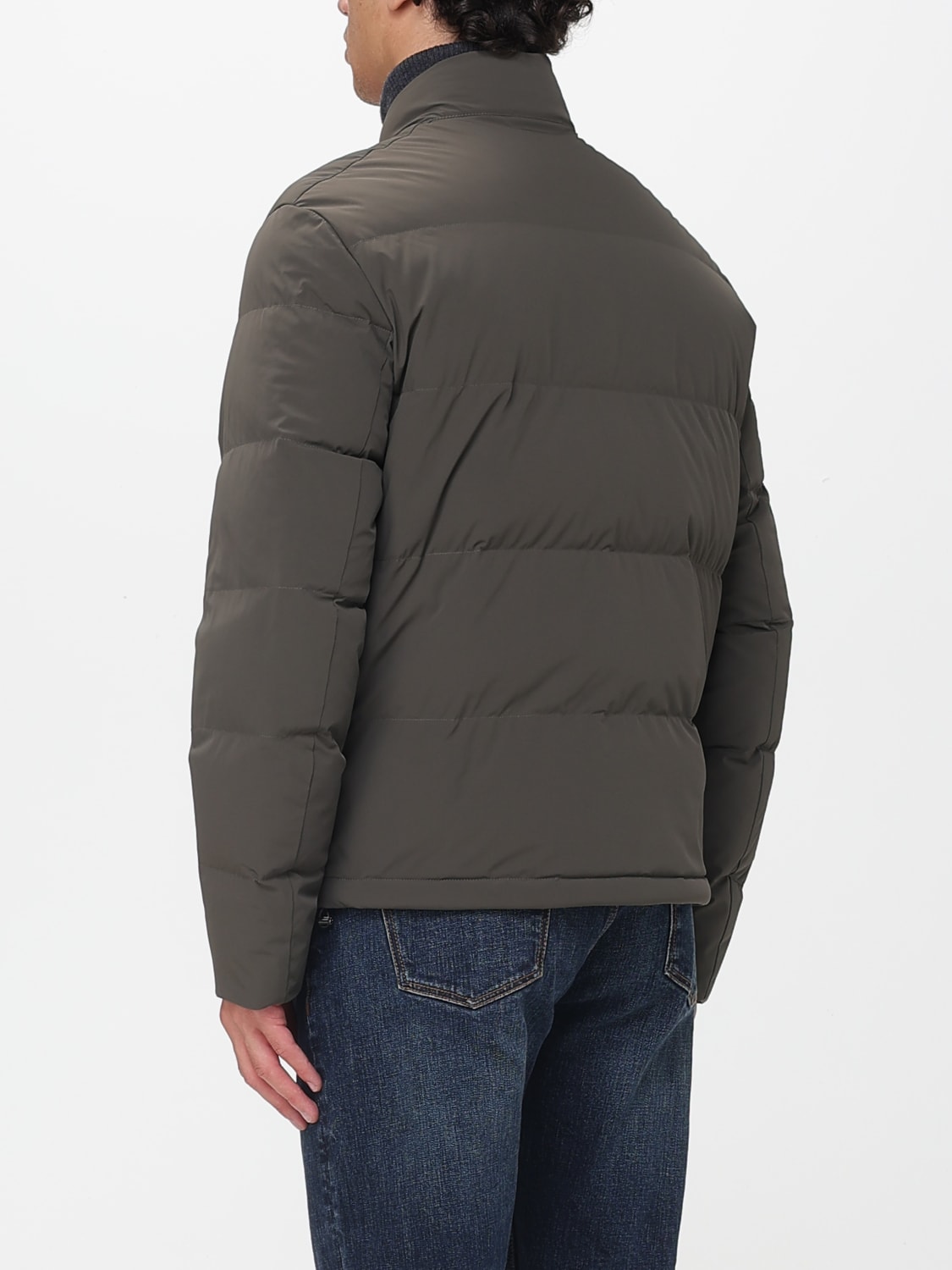 EMPORIO ARMANI GIACCA: Giacca imbottita in nylon Emporio Armani, Verde - Img 2