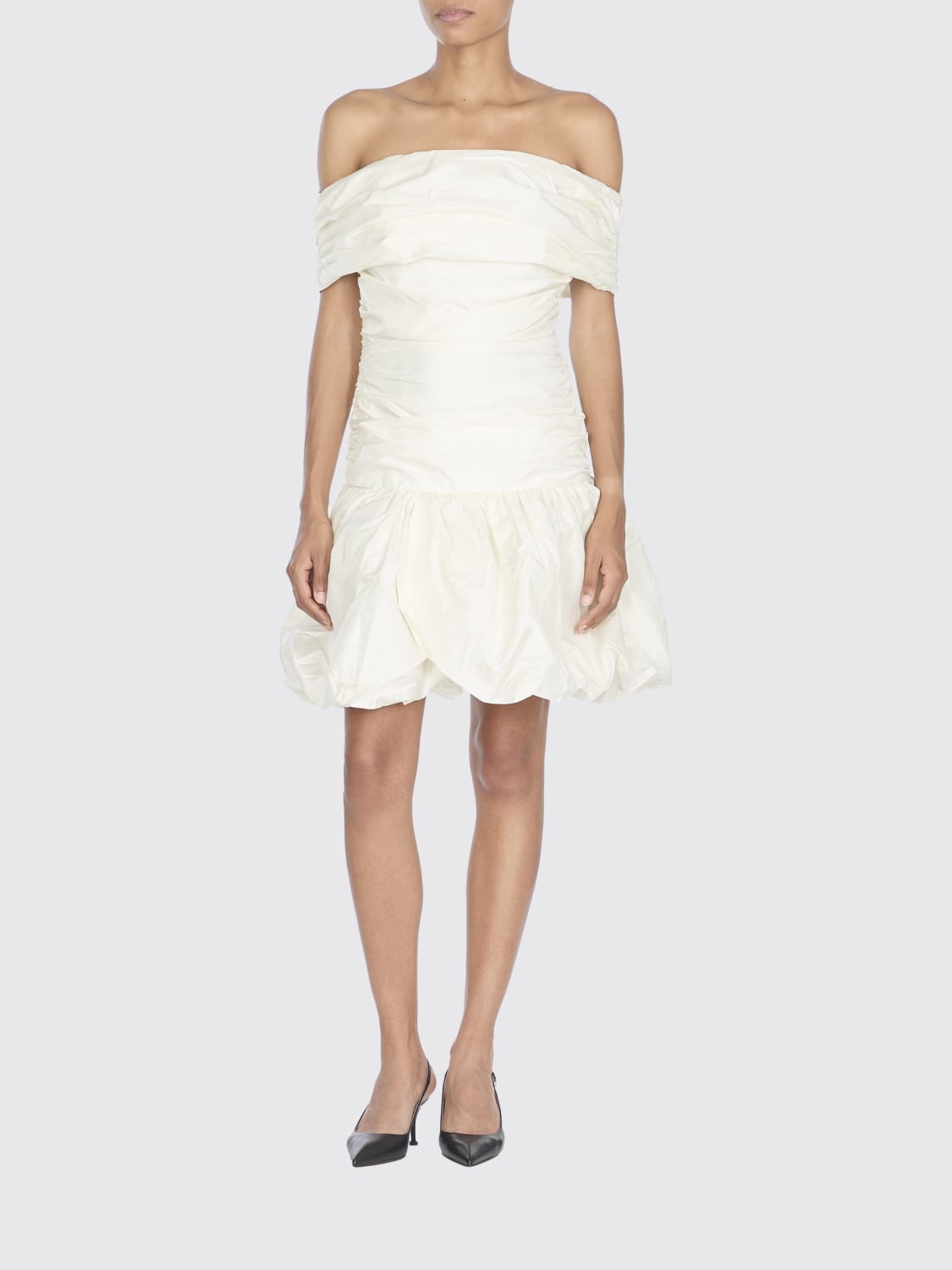 ROTATE DRESS: Dress woman Rotate, Ivory - Img 1