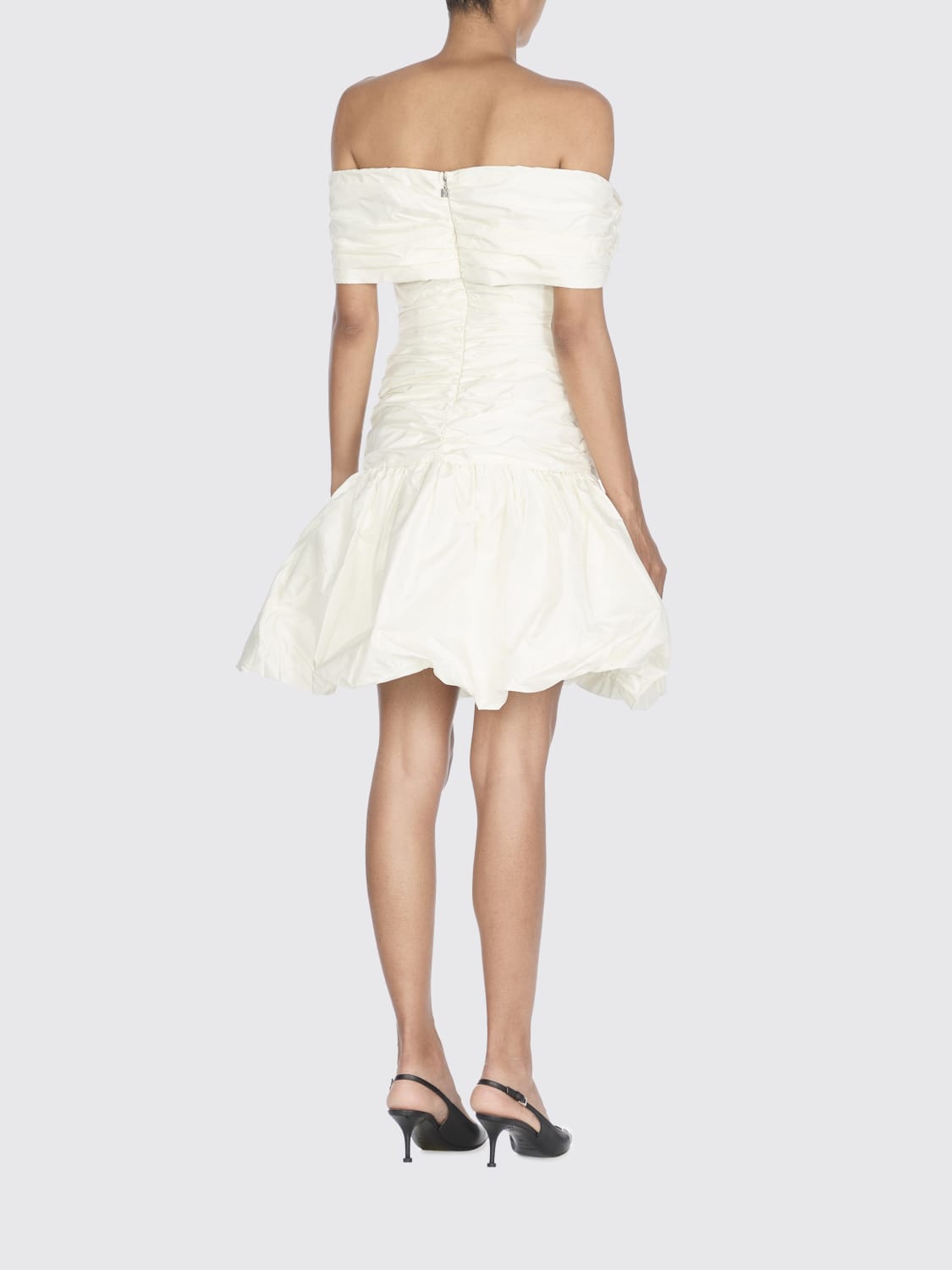 ROTATE DRESS: Dress woman Rotate, Ivory - Img 2