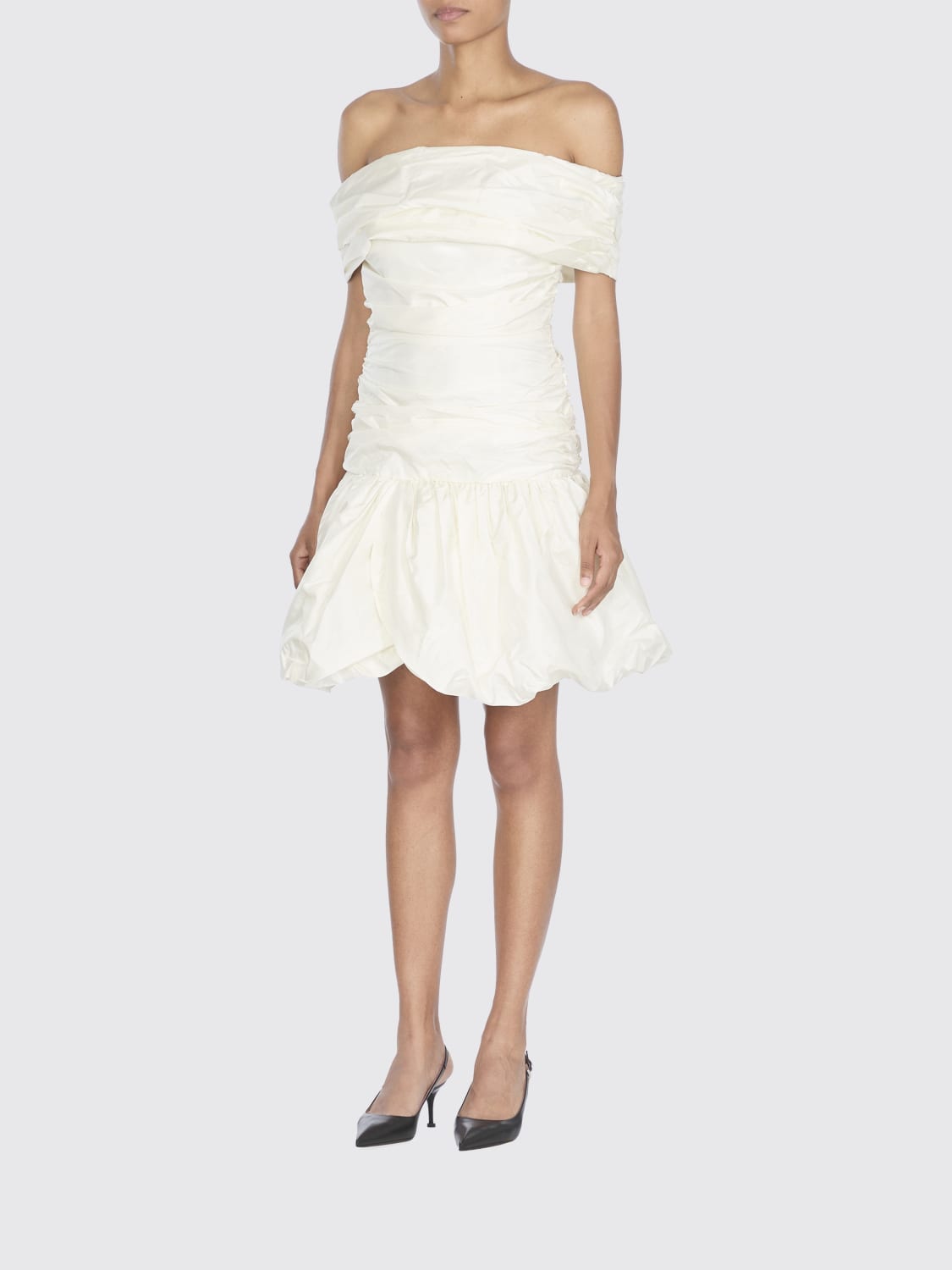 ROTATE DRESS: Dress woman Rotate, Ivory - Img 3