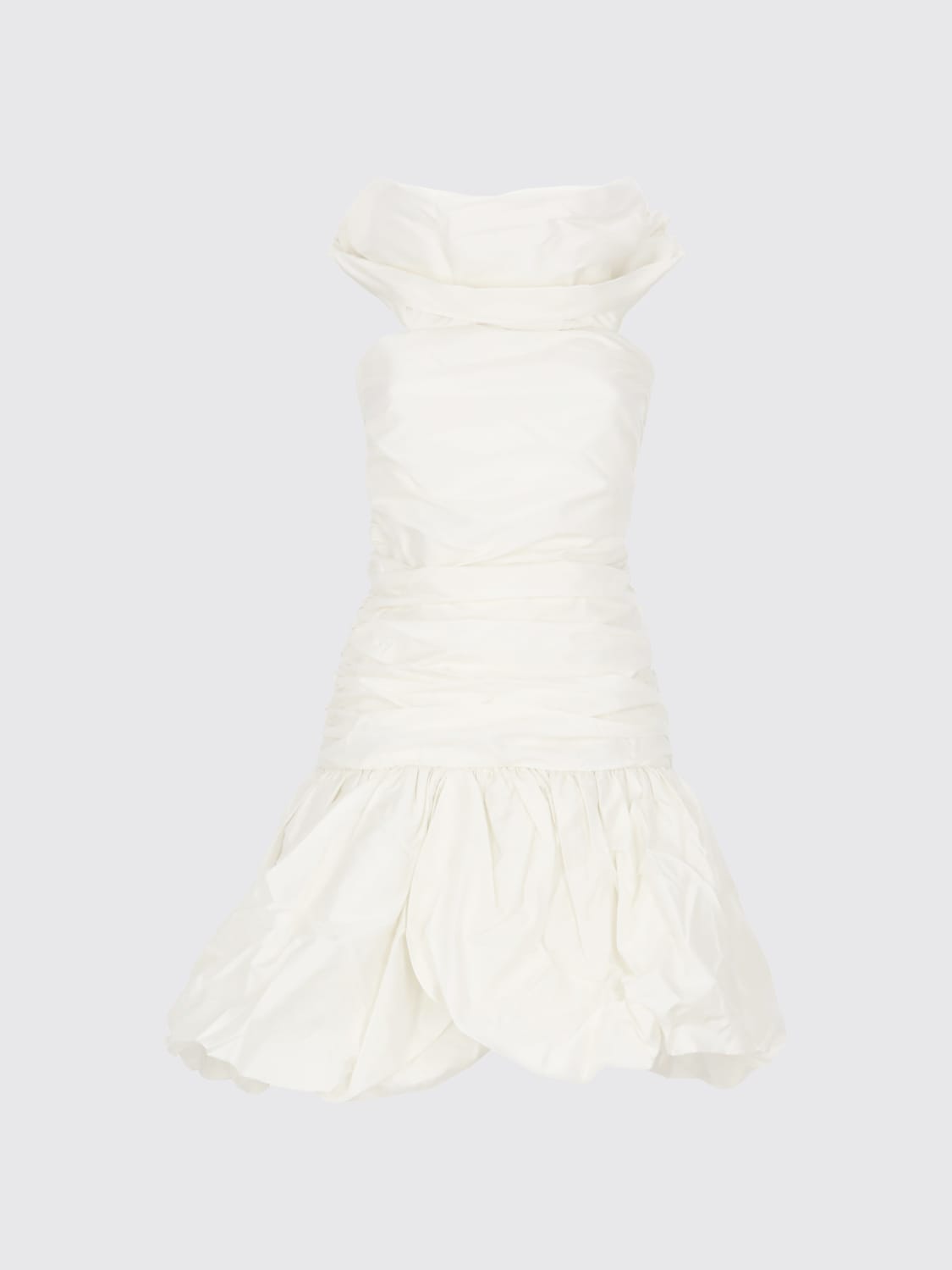 ROTATE DRESS: Dress woman Rotate, Ivory - Img 5