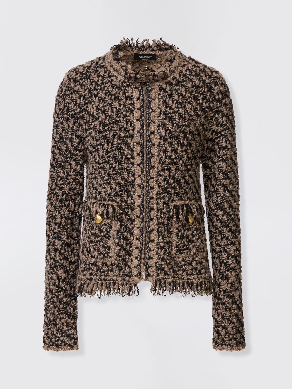 FABIANA FILIPPI JACKET: Jacket woman Fabiana Filippi, Mud - Img 1