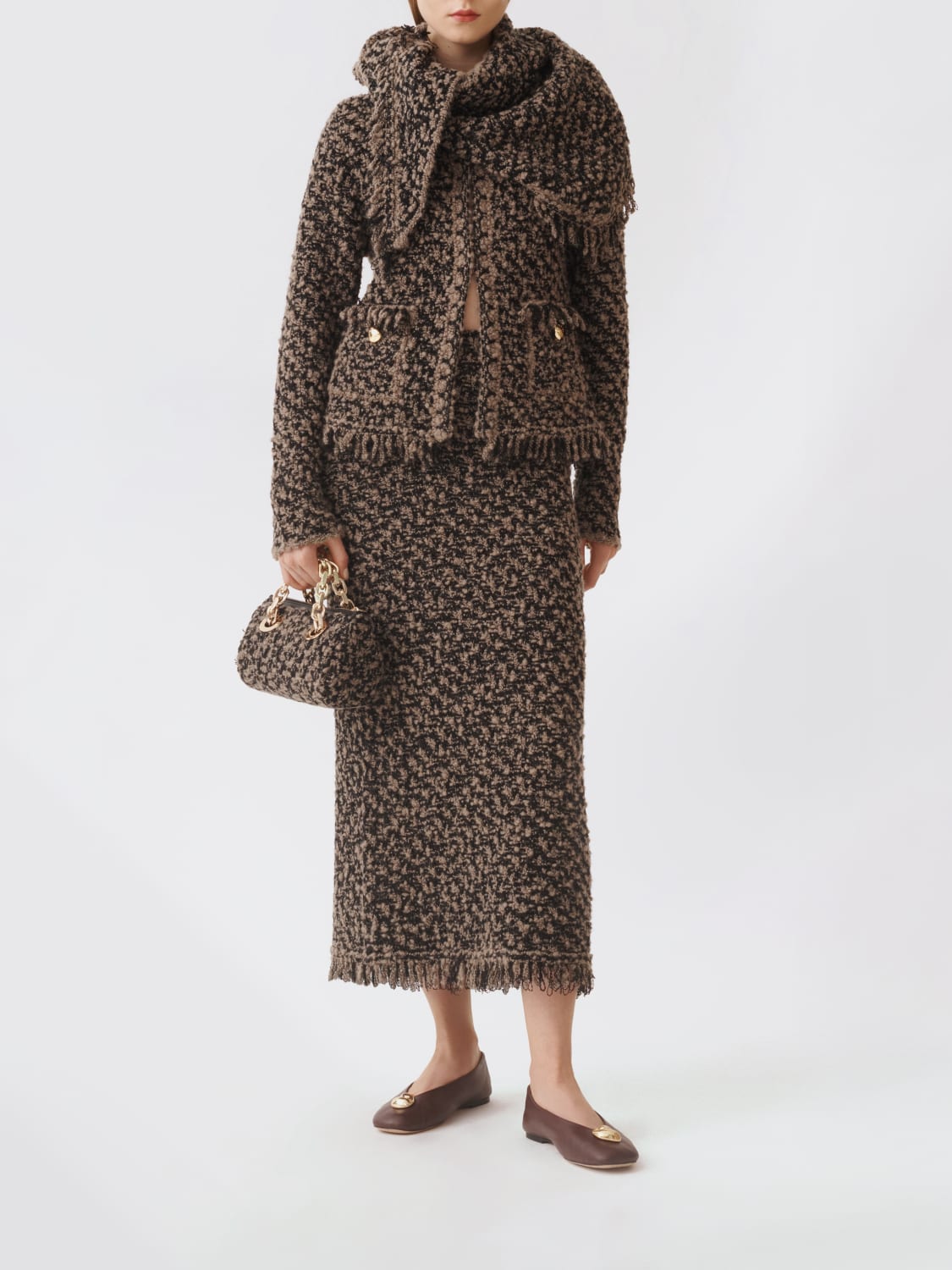 FABIANA FILIPPI JACKET: Jacket woman Fabiana Filippi, Mud - Img 2