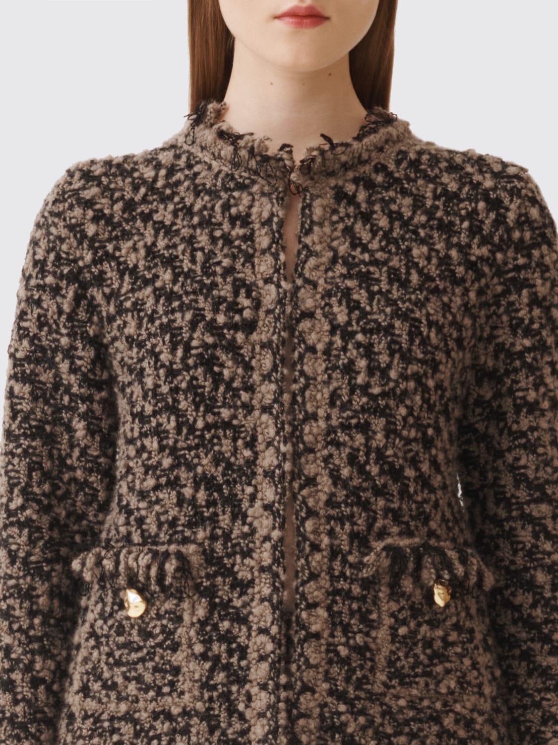 FABIANA FILIPPI JACKET: Jacket woman Fabiana Filippi, Mud - Img 4