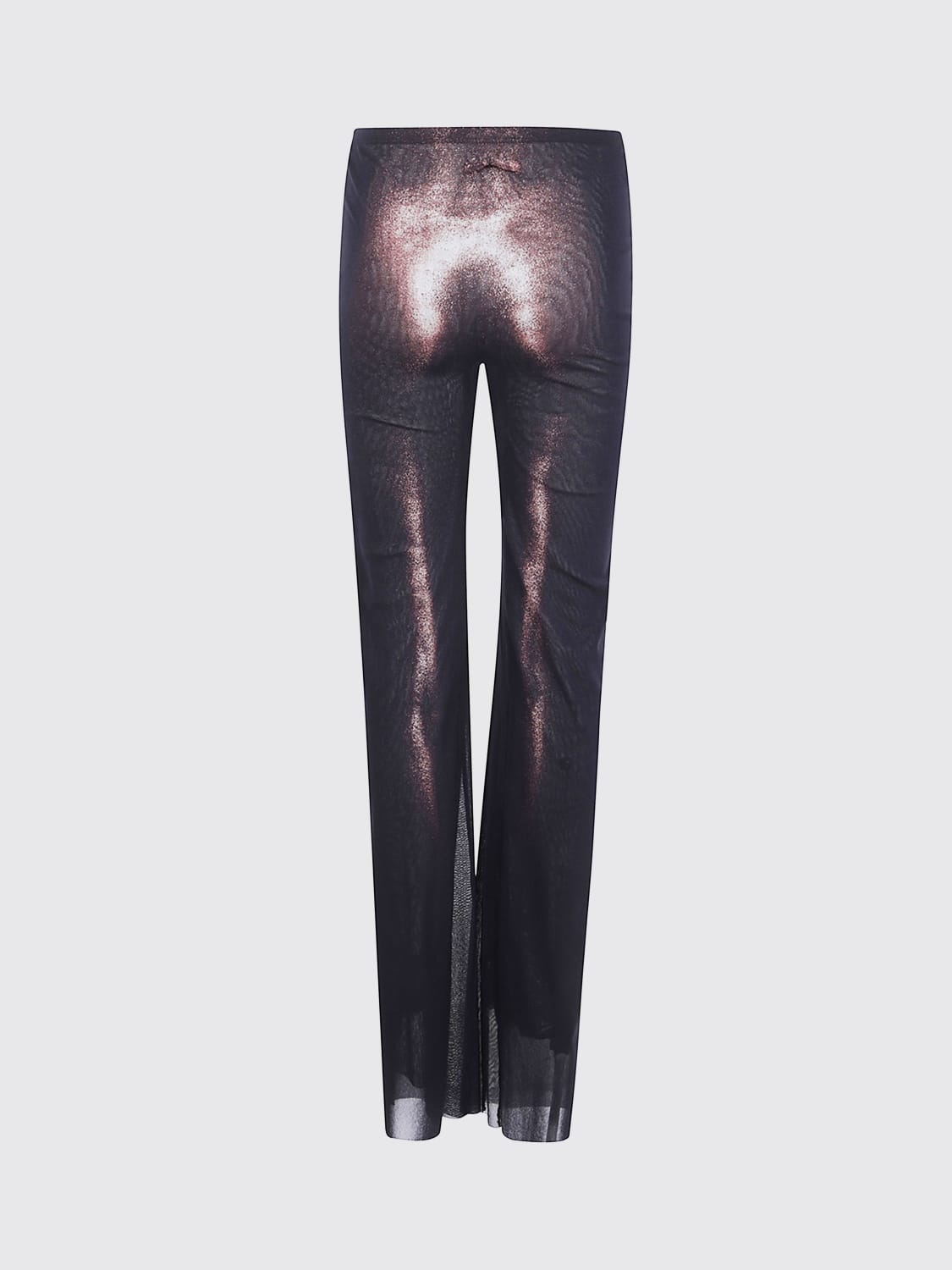 JEAN PAUL GAULTIER PANTALONI: Pantalone slim fit Jean Paul Gaultier in jersey stampato , Nero - Img 2