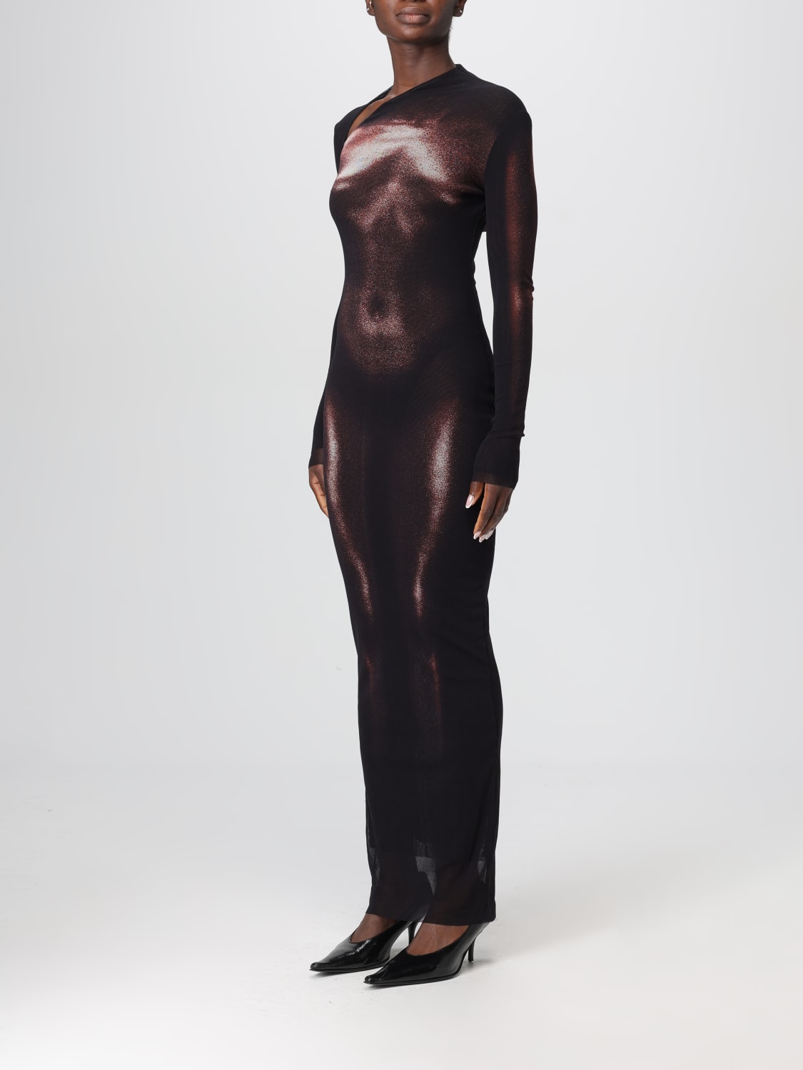 JEAN PAUL GAULTIER 连衣裙: 连衣裙 女士 Jean Paul Gaultier, 黑色 - Img 3