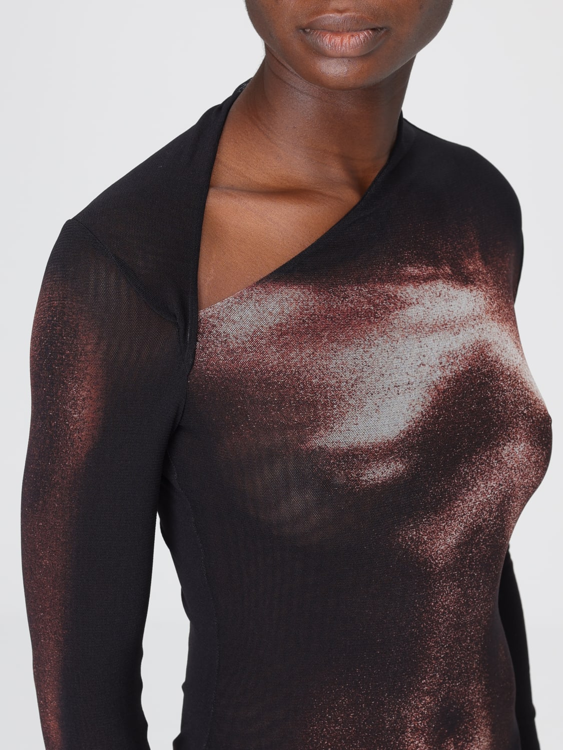 JEAN PAUL GAULTIER 连衣裙: 连衣裙 女士 Jean Paul Gaultier, 黑色 - Img 4