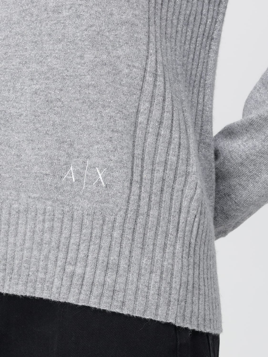 ARMANI EXCHANGE MAGLIA: Maglia a girocollo Armani Exchange, Grigio - Img 3