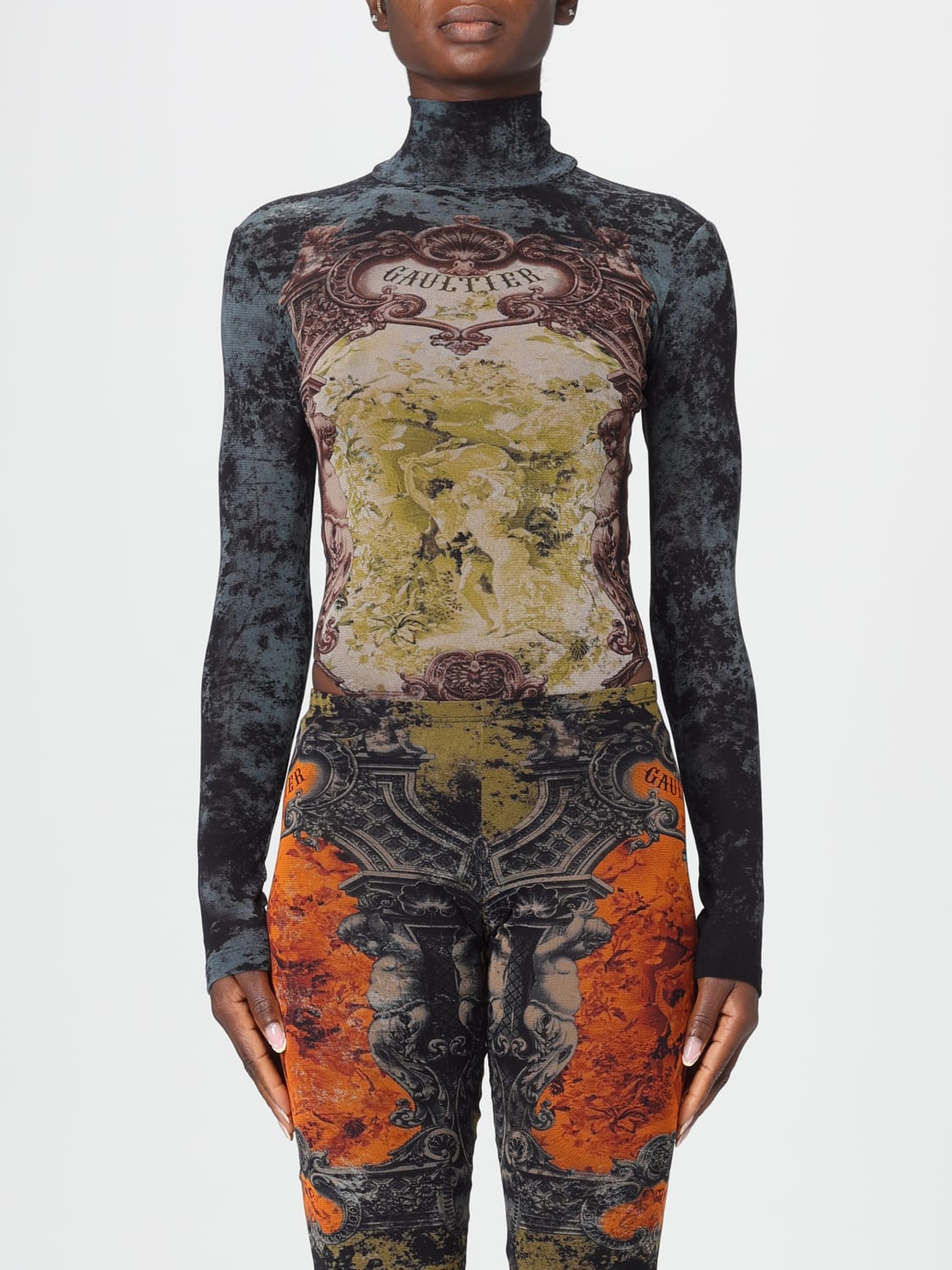 JEAN PAUL GAULTIER TOP: Body femme Jean Paul Gaultier, Noir - Img 1