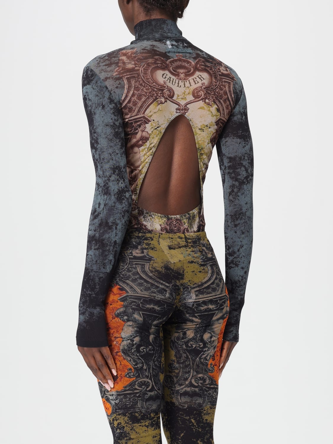 JEAN PAUL GAULTIER TOP: Body femme Jean Paul Gaultier, Noir - Img 3