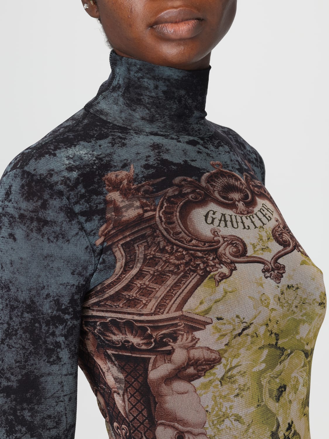 JEAN PAUL GAULTIER TOP: Body femme Jean Paul Gaultier, Noir - Img 4