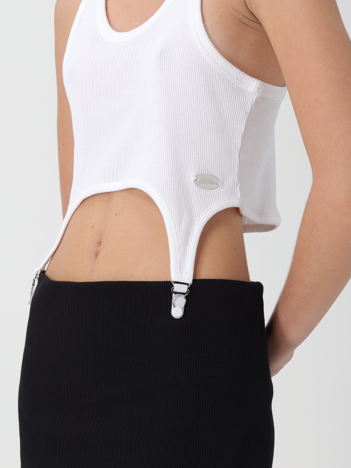 JEAN PAUL GAULTIER TOP: Top damen Jean Paul Gaultier, Weiß - Img 4