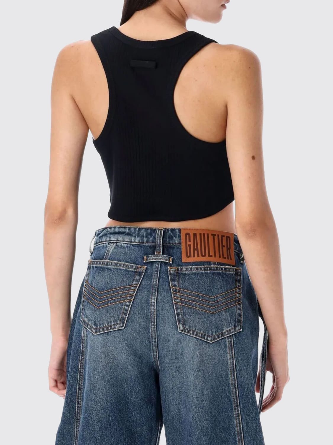 JEAN PAUL GAULTIER TOP: Top woman Jean Paul Gaultier, Black - Img 2