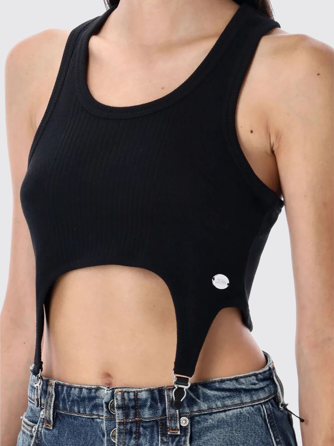 JEAN PAUL GAULTIER TOP: Top woman Jean Paul Gaultier, Black - Img 3