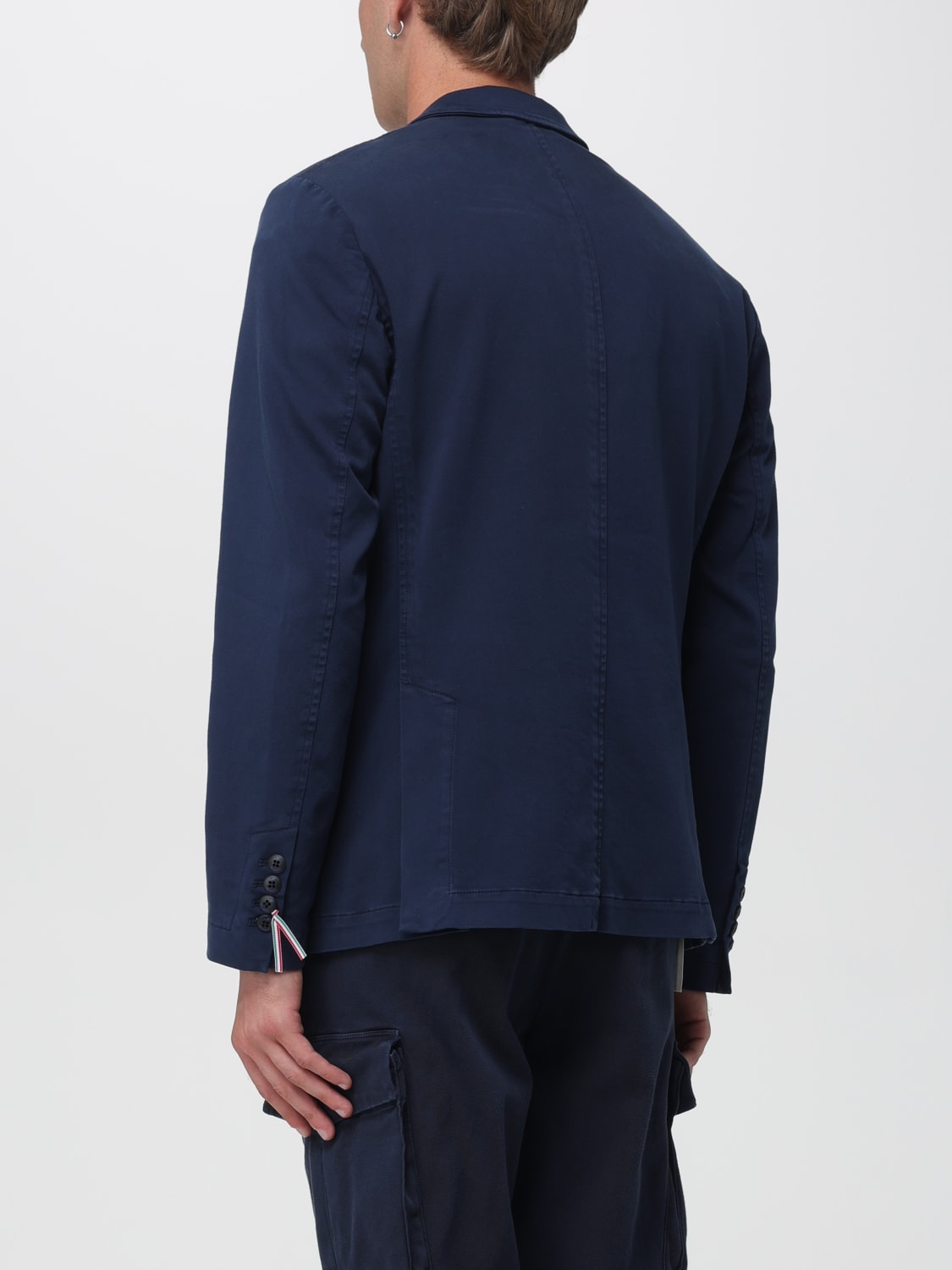 MASON'S GIACCA: Blazer monopetto Mason's in misto cotone , Blue Navy - Img 2