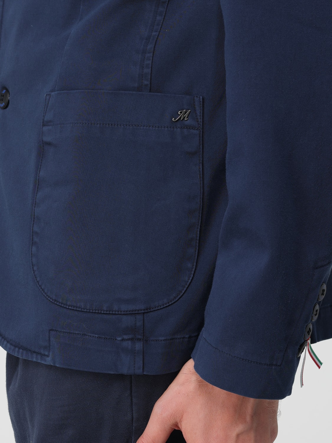 MASON'S GIACCA: Blazer monopetto Mason's in misto cotone , Blue Navy - Img 4