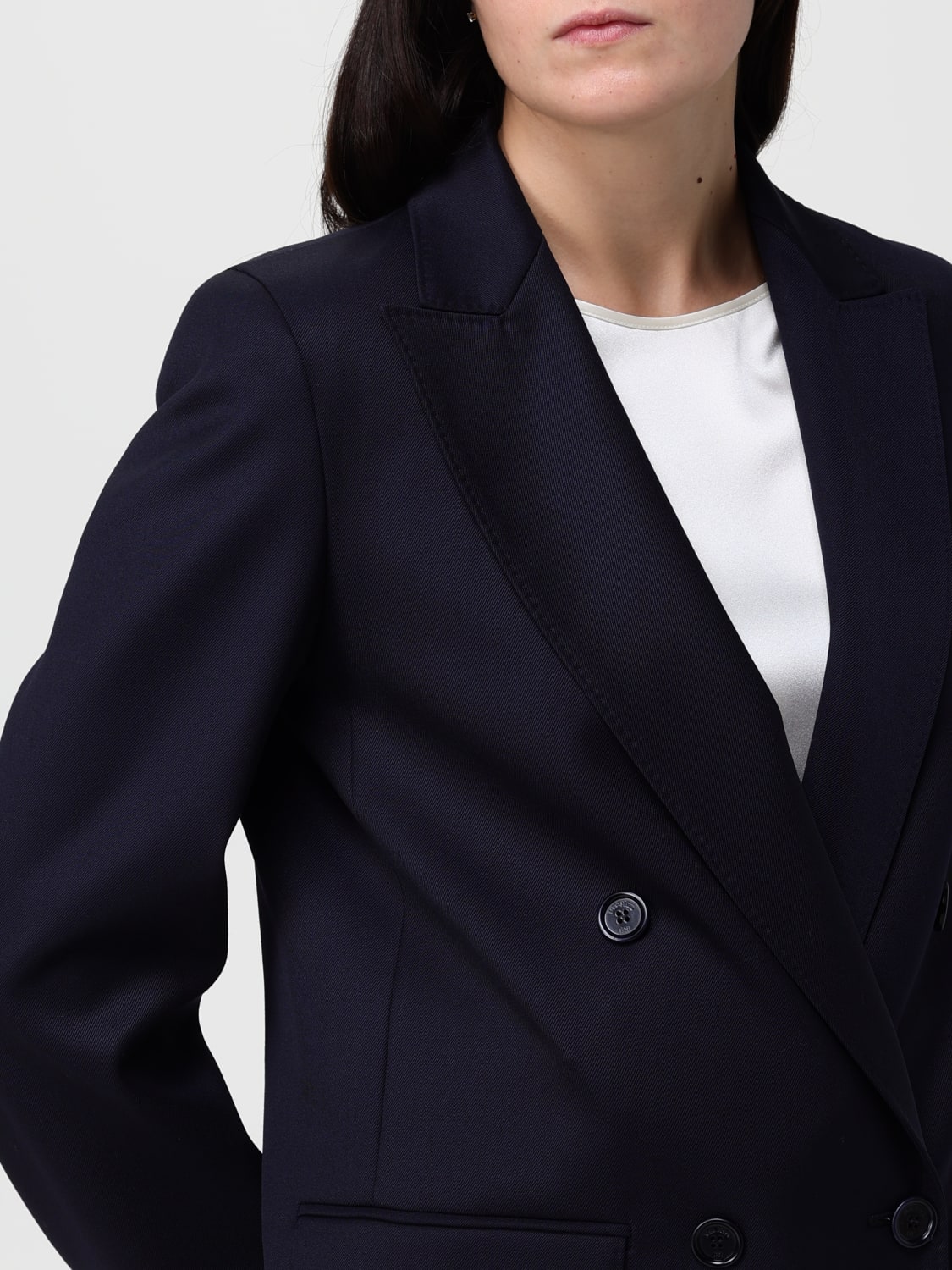 MAX MARA VESTE: Blazer femme Max Mara, Bleu - Img 5