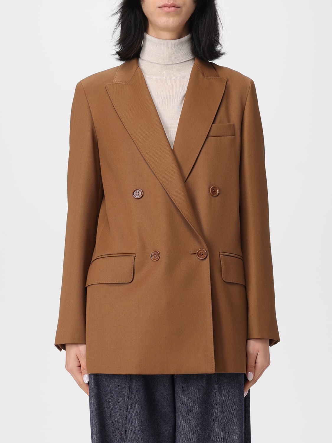 MAX MARA JACKET: Blazer woman Max Mara, Camel - Img 1