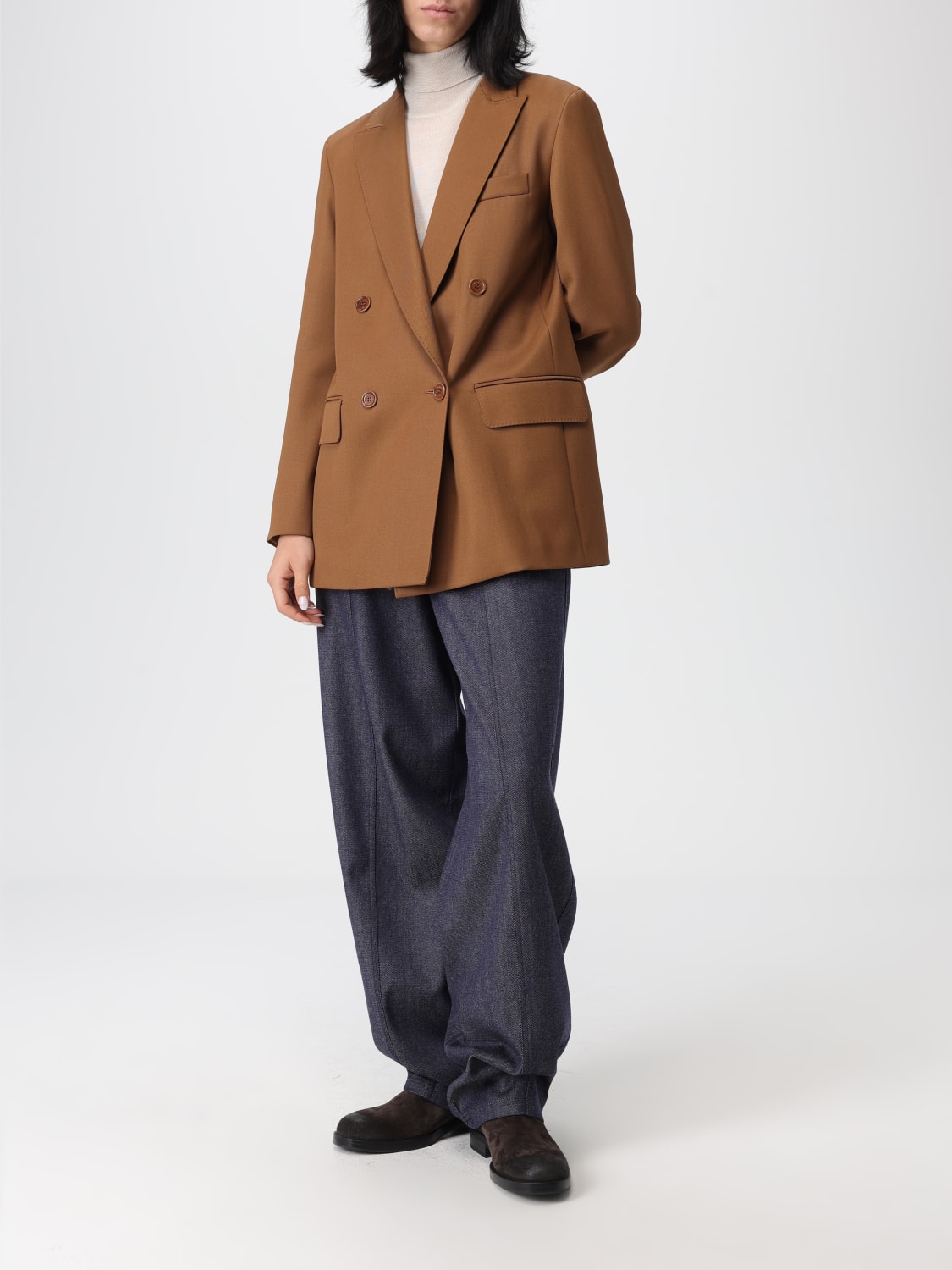 MAX MARA JACKET: Blazer woman Max Mara, Camel - Img 2