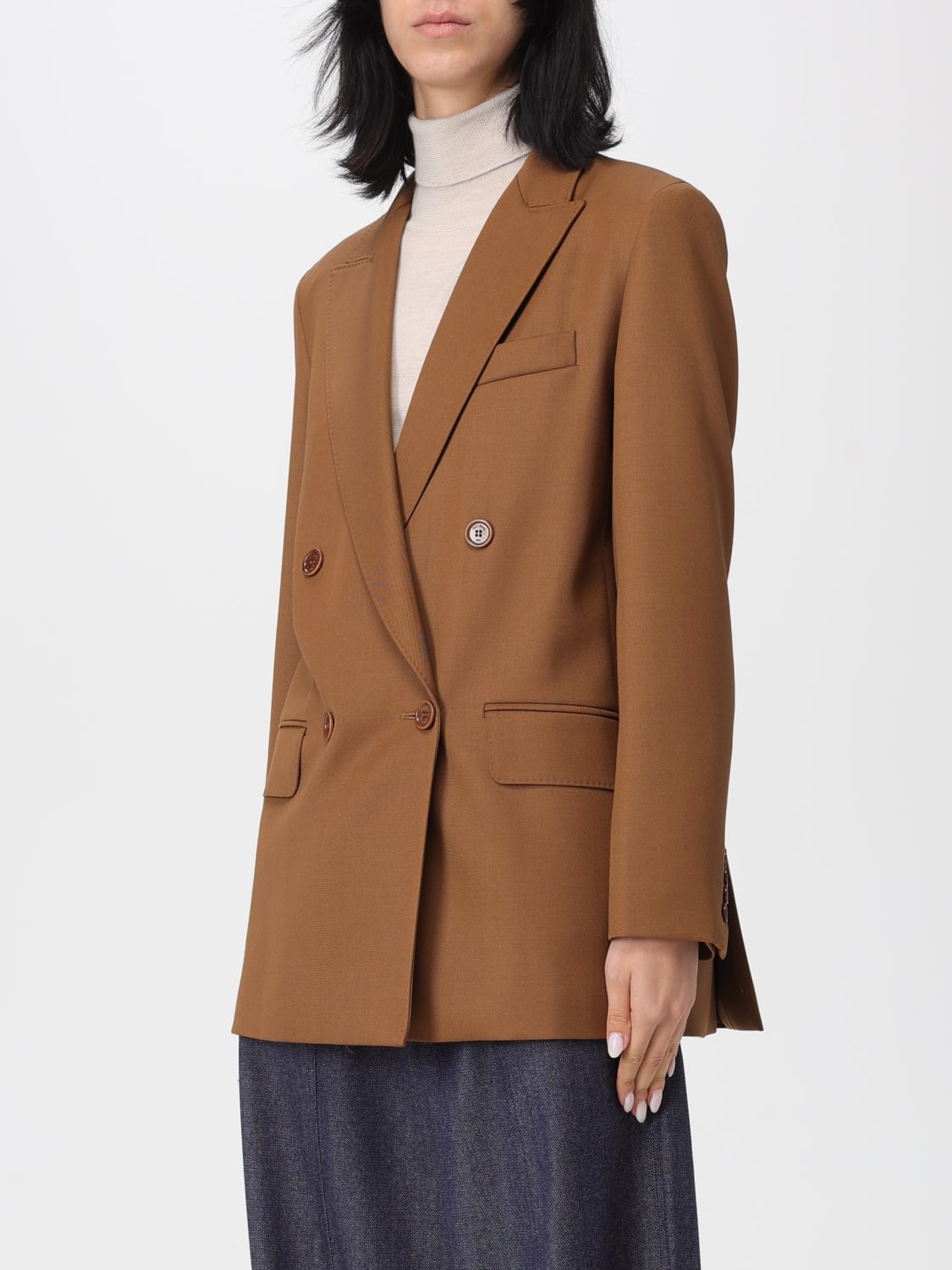 MAX MARA JACKET: Blazer woman Max Mara, Camel - Img 4