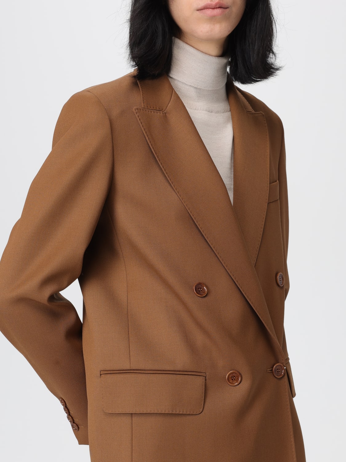 MAX MARA JACKET: Blazer woman Max Mara, Camel - Img 5