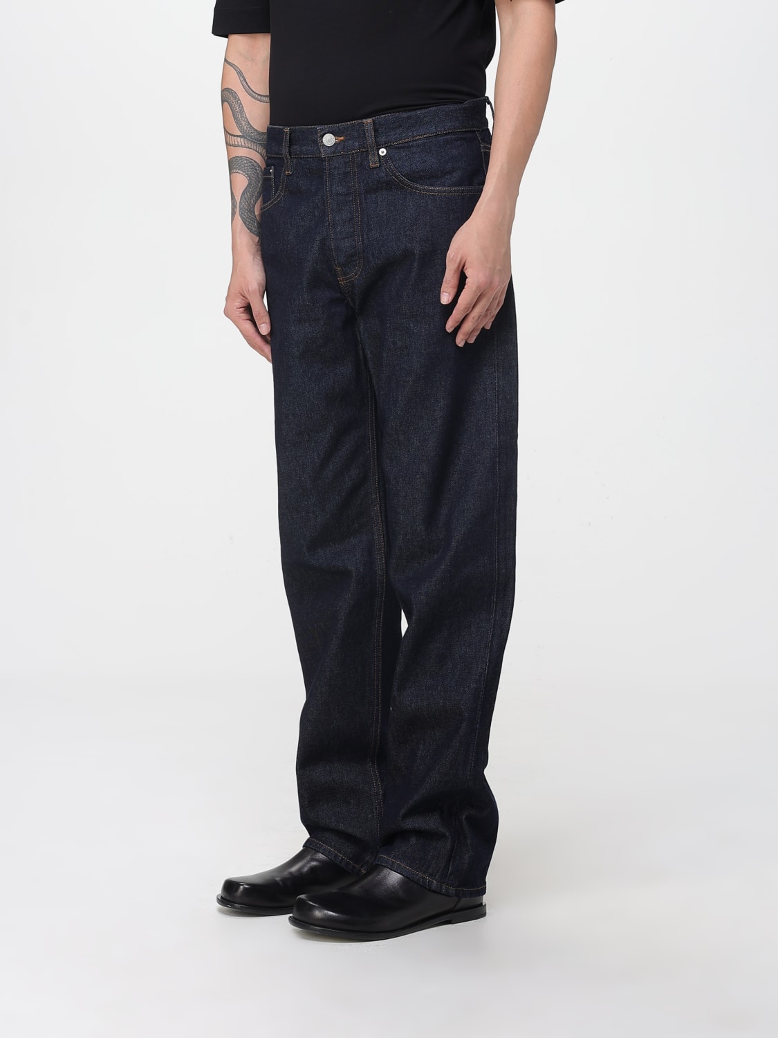 DRIES VAN NOTEN JEANS: Pantalon homme Dries Van Noten, Bleu - Img 4