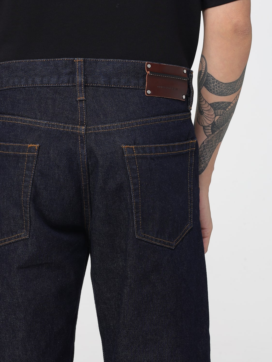 DRIES VAN NOTEN JEANS: Pantalon homme Dries Van Noten, Bleu - Img 5